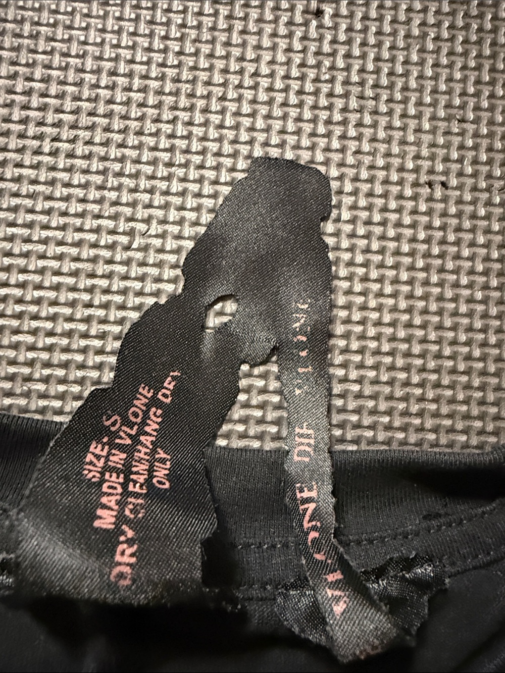 VLONE Black Tee with Reflective Logo - Picture 3 of 4